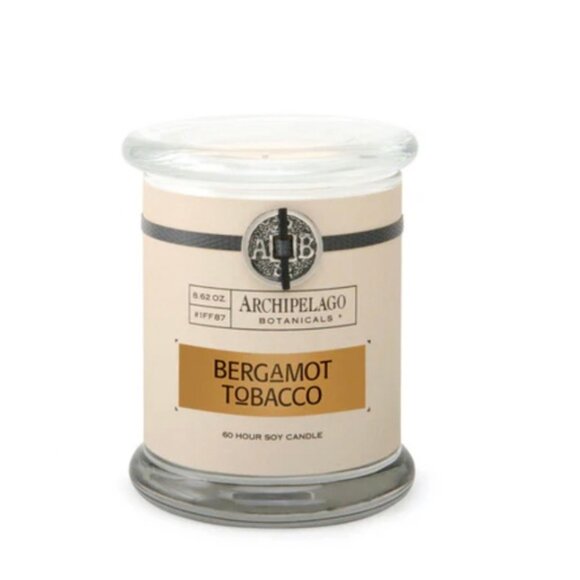 NIB Archipelago Botanicals Soy Bergamot Tobacco Hand-Poured Candle - Picture 2 of 8